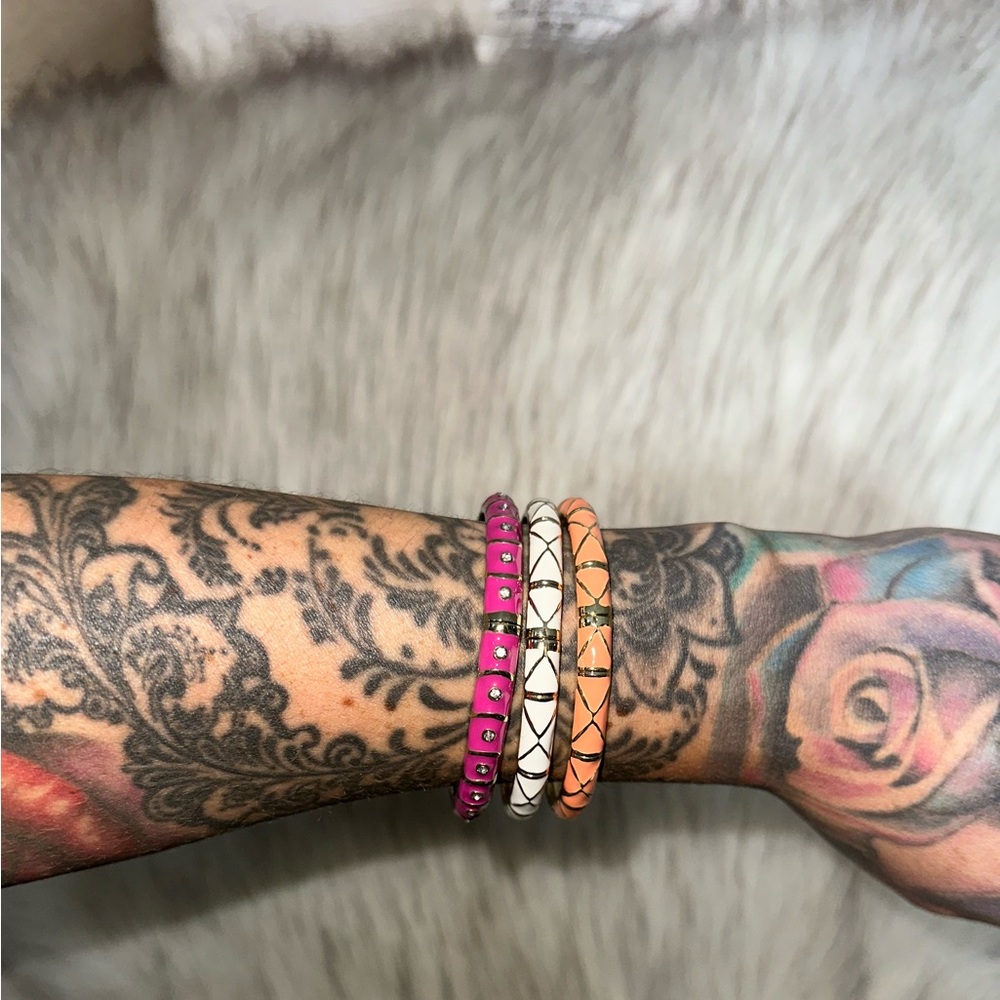 Nwot Nordstrom Sequin Custom Bangle Bundle Set - image 4